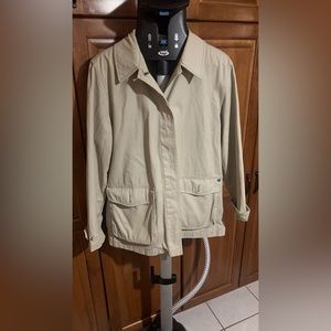 NAUTICA: Vintage Khaki Chore Coat/Cropped Trench Coat